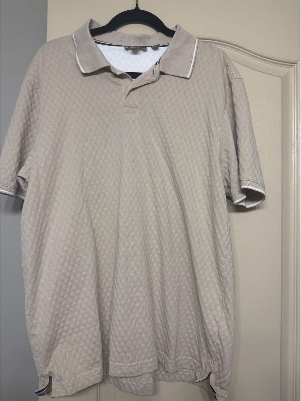 Ted Baker Beige Cotton Polo Shirt XL